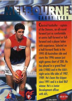 1996 Select AFL Centenary Series - Gold #68 Garry Lyon Back